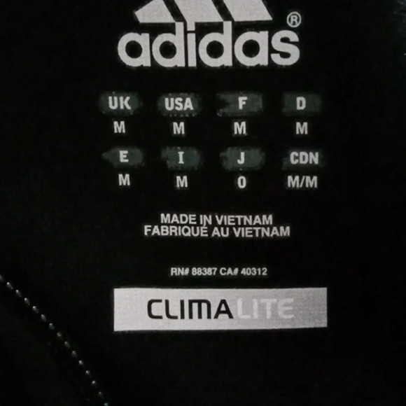 Adidas Men's Climalite Zip front Jacket Size M - Picture 2 of 6